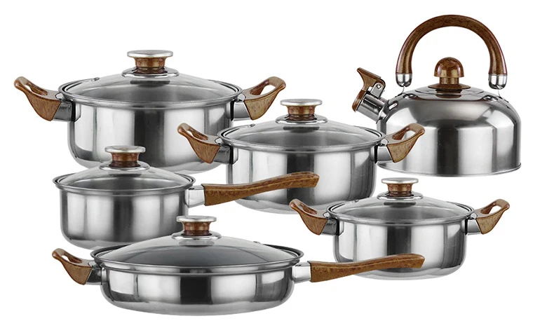 Gulf E Le 12 Piece Riverbend Nonstick Cookware Pots And Pans Set 