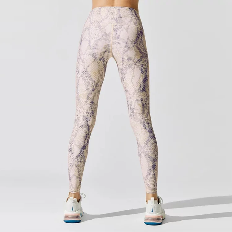 snakeskin gym leggings