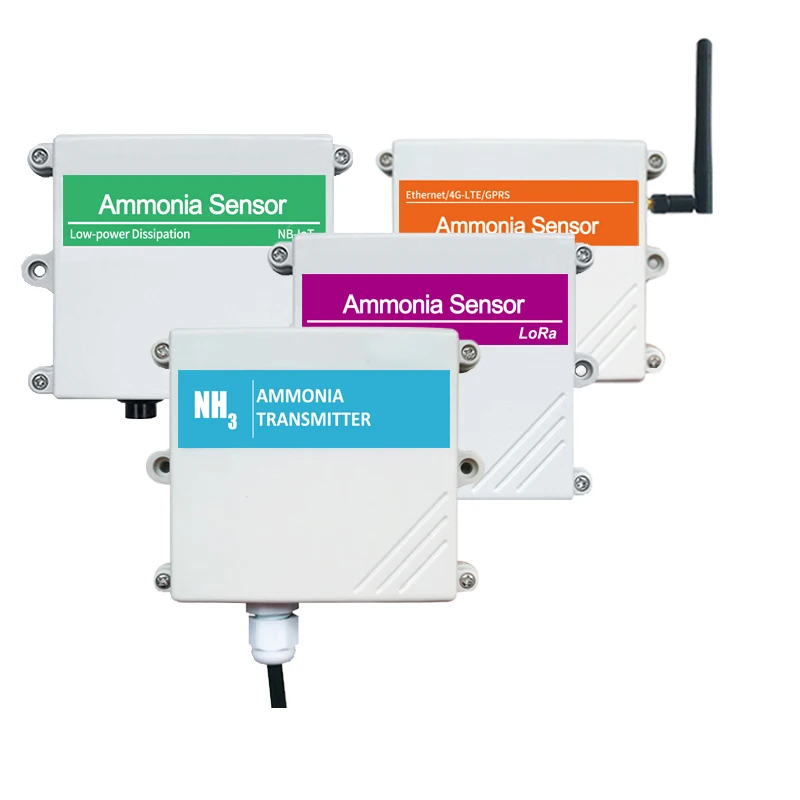 
NH3 Ammonia Sensor Transmitter RS485/LORA/NT IOT/4 20mA Analog Voltage Type Ammonia Concentration Gas Sensor RS485  (1600159431625)