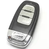 Custom 3 buttons replacement door remote shell with logo fobs with battery holder and emergency key blank case car key