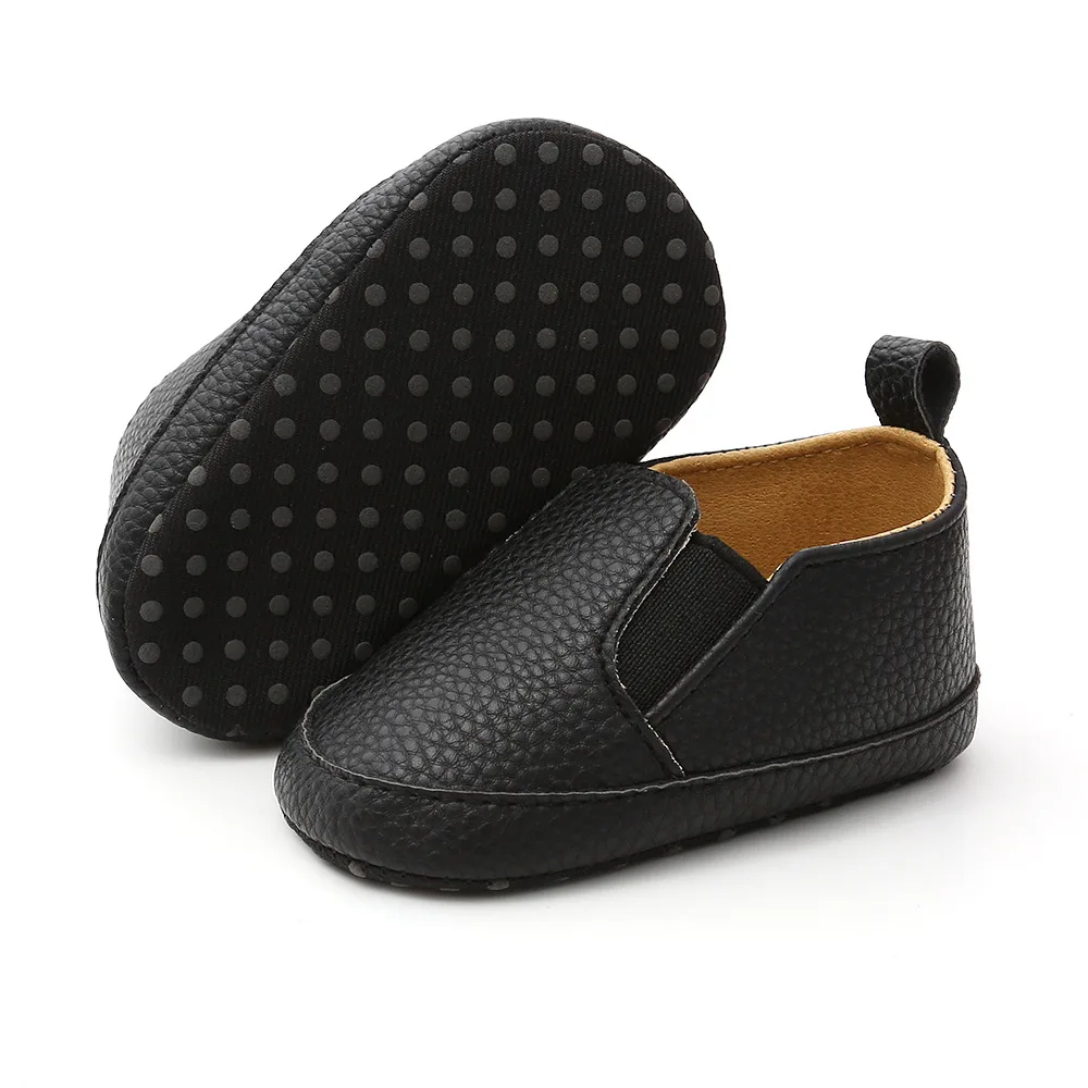 wholesale soft sole PU leather Slip-on  toddler baby casual shoes unisex details