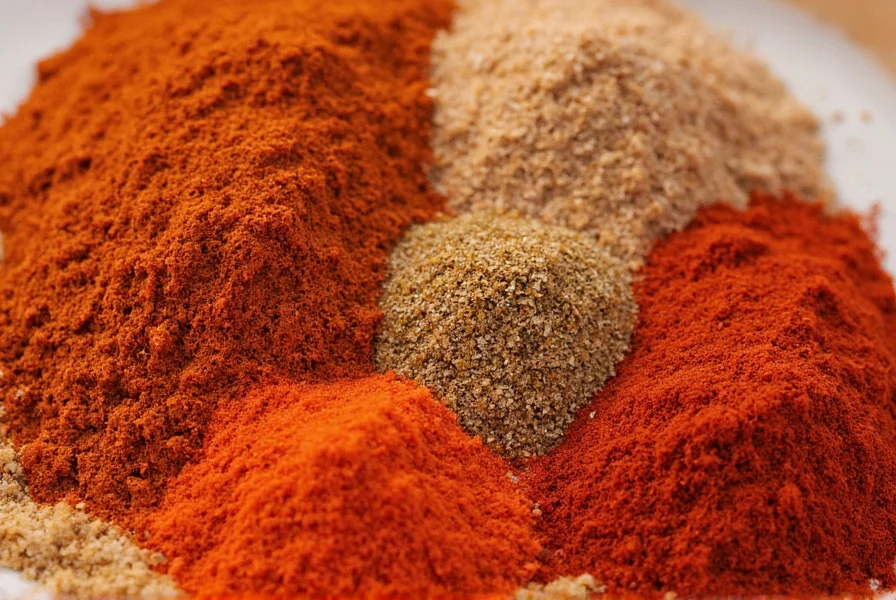 Close-up of Cincinnati chili ingredients showing the distinctive spice blend and preparation method