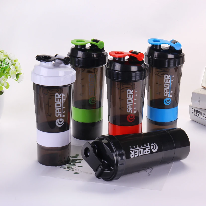 

Bilink custom gym blender water bottle protein shaker bpa free with metal ball, Black,blue,red,green,white