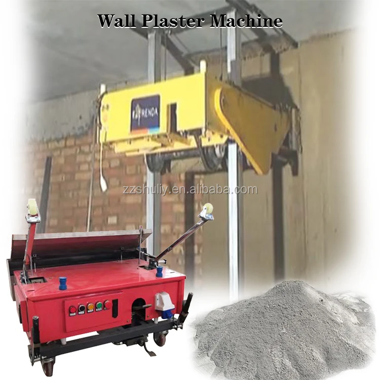 china supplier wall concrete plaster plastering cement mortar rendering machine autonomously