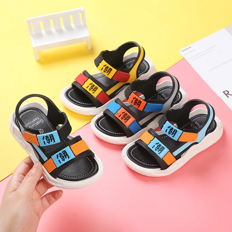 

New Summer Boys' Sandals Middle School Children's Soft Soled Baby Beach Shoes Student Casual Shoes