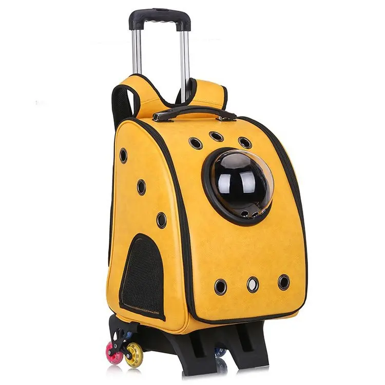 

Bifunctional Travel Trolley Pet Carrier Dog Backpack Pet Carrier Bag, Various colors