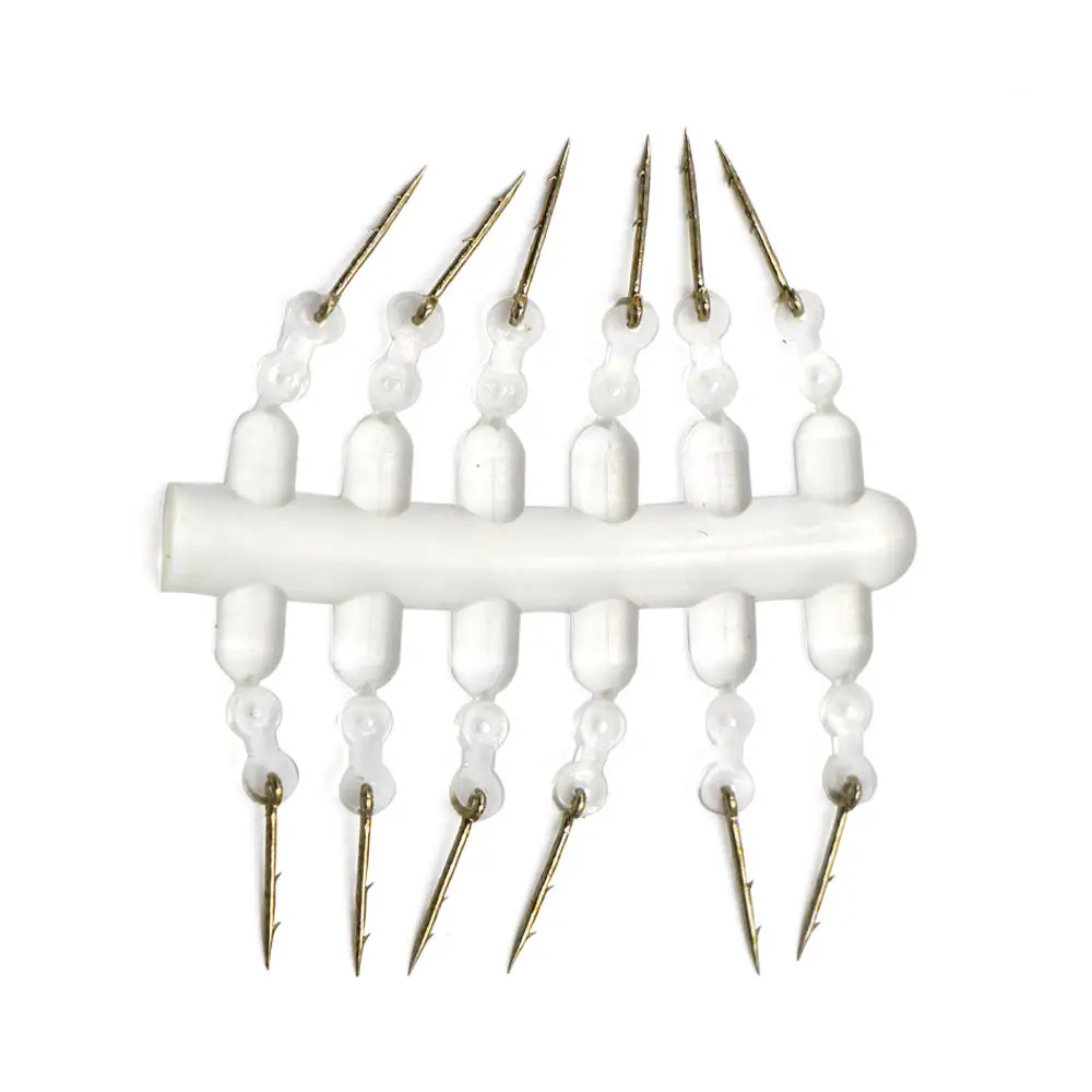 Selco Metal Bait Spike Carp Fishing Hook Bait Sting Boilie Pin with Clear Rubber Corn Ronnie Hair Rig STEEL STING WITH SILICONE
