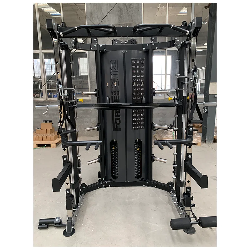 

Factory Price Body Building Cable Crossover Multifunctional Power Cage G12 Squat Rack Exercise Training Smith Machine