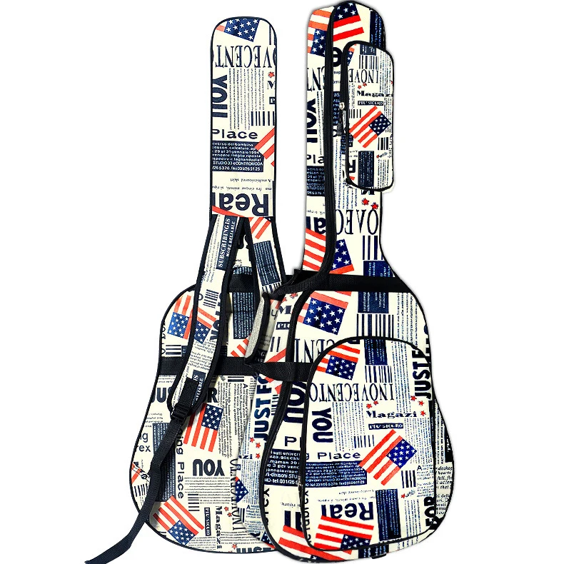 

OB070 cheap rolls gig big acoustic guitar padel vegan leather crossbody padel bass strap leather guitar bag