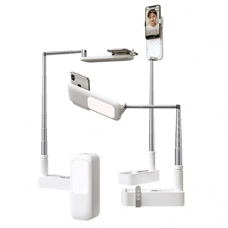 

Multifunctional Live Show Foldable Phone Stand Wireless Remote Control Selfie Ring Light For iPhone 12