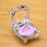 

cheap crystal magnify acrylic earring ring box small transparent jewelry box