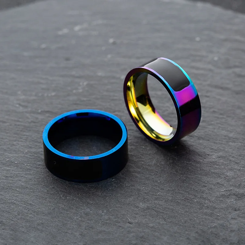 

New titanium steel NFC smart ring smart wearable device jewelry stainless steel rings for man
