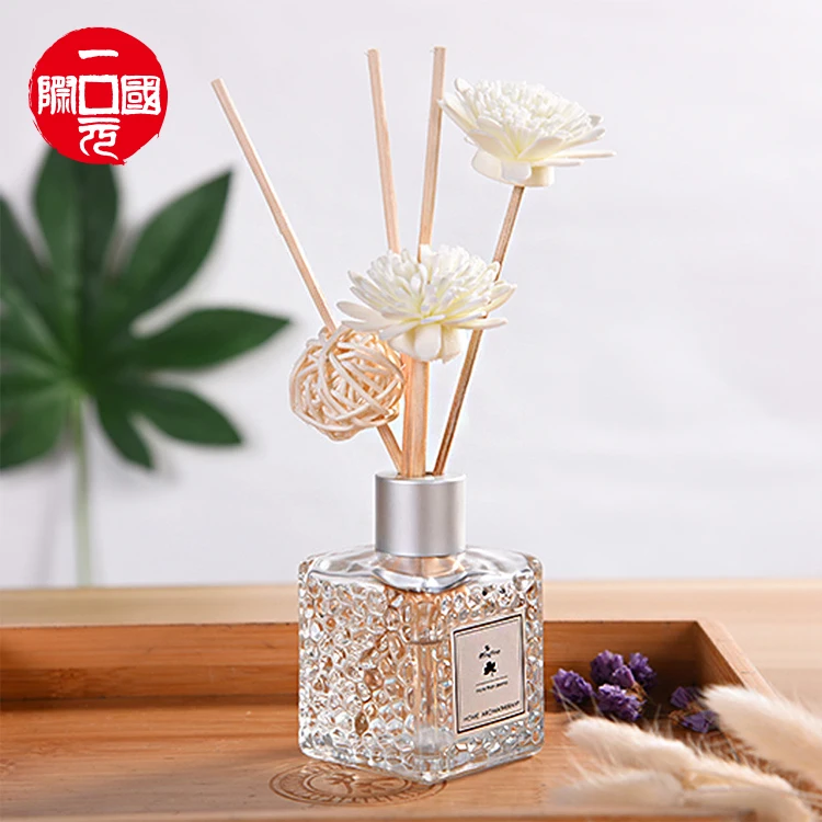 

One dollar High Quality Control Essential Oil Aromatherapy Reed Diffuser Bottles Rattan Sticks Glass White