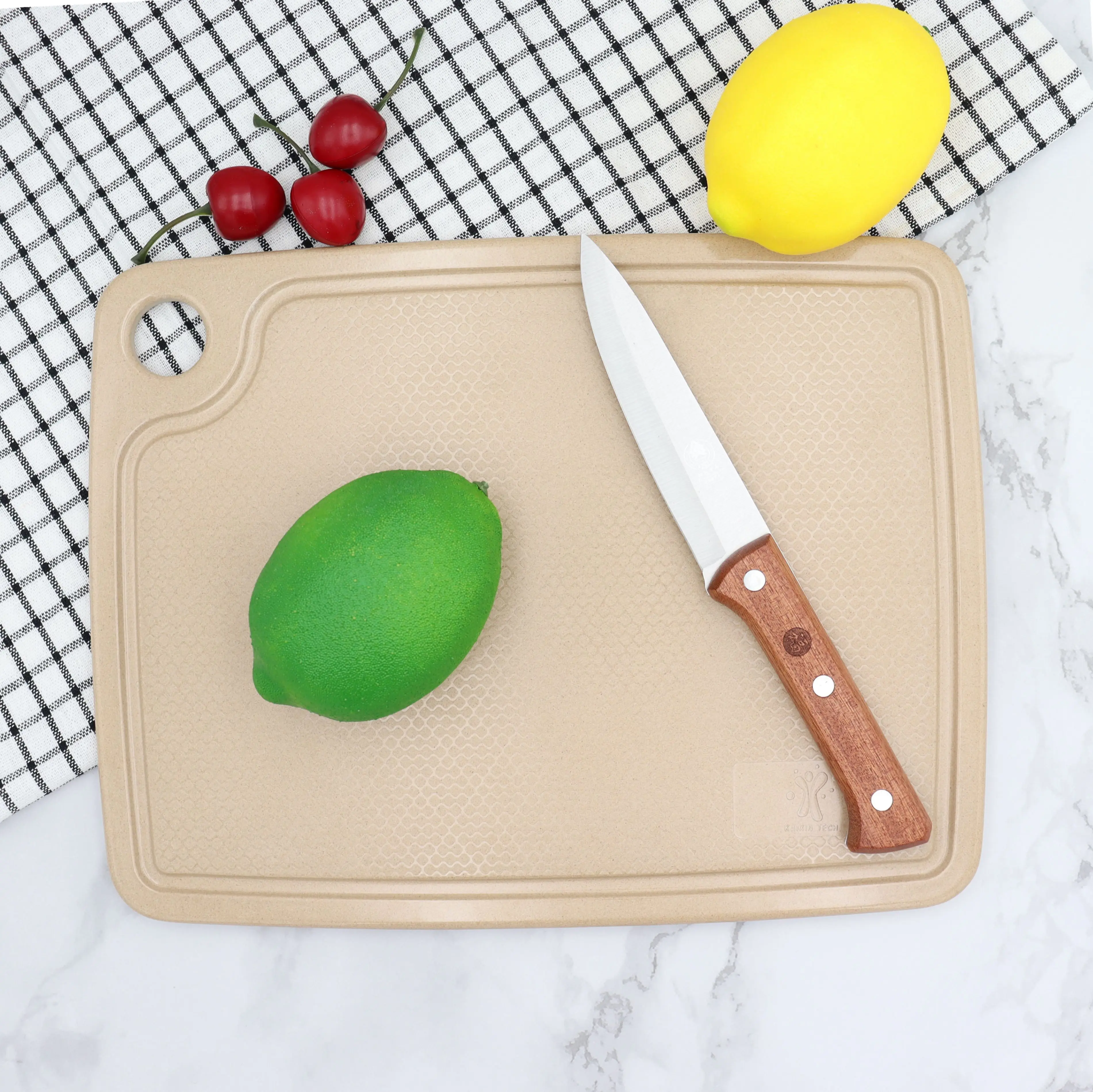 

Multi Purpose Extra Large Food Grade Eco Friend Biodegradable Rustic Creative Cutting Board