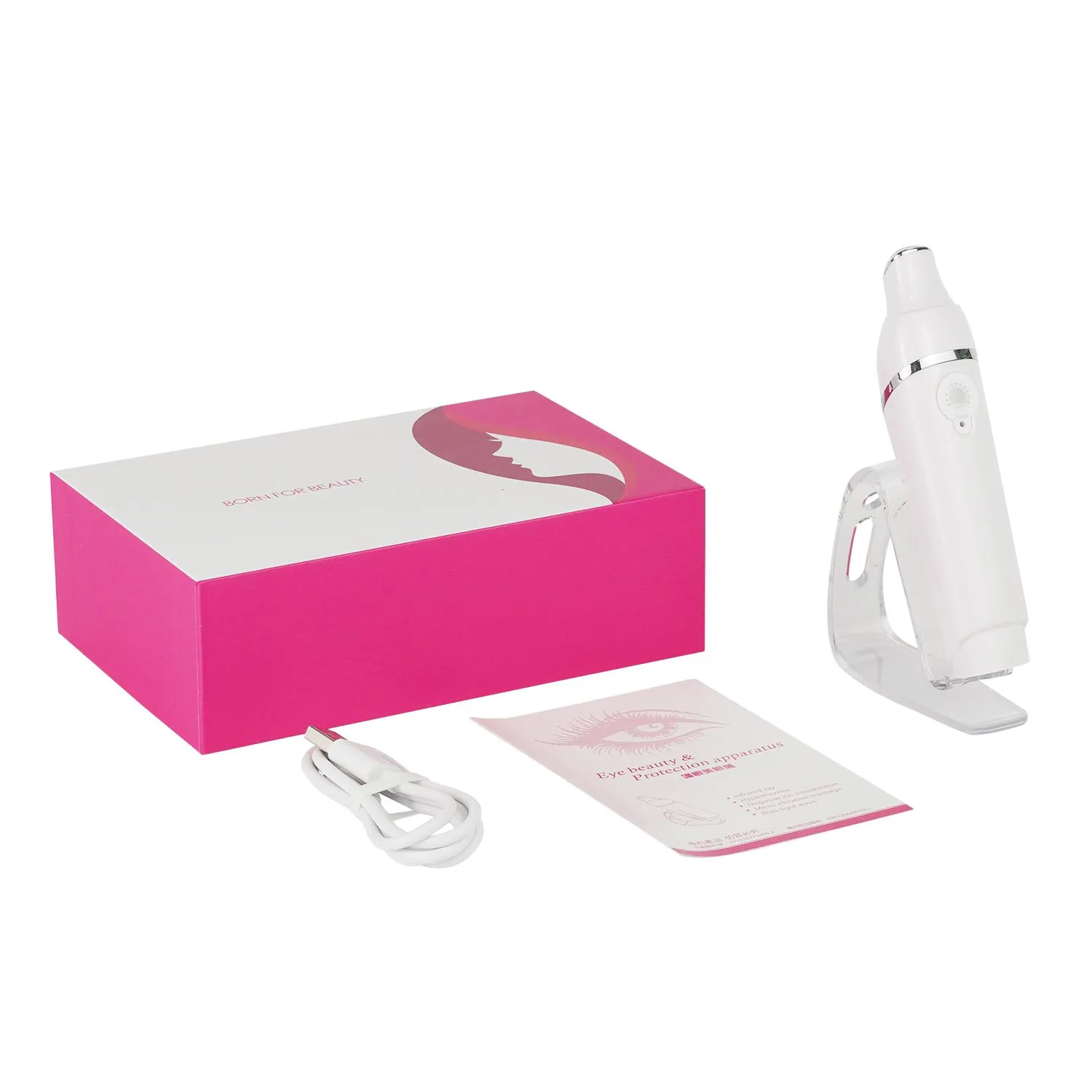

Eye care device anti wrinkle heating treatment eye massage pen, Oem color