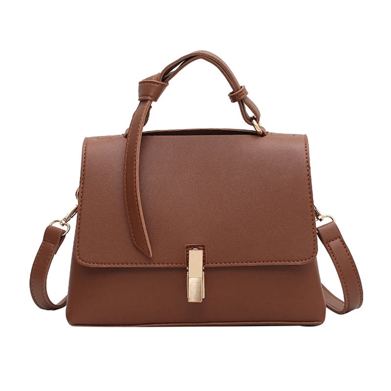 

Wholesale ladies pu leather handbags hot sale fashionable women pu handbag daily used shoulder bag, White, khaki, coffee, black