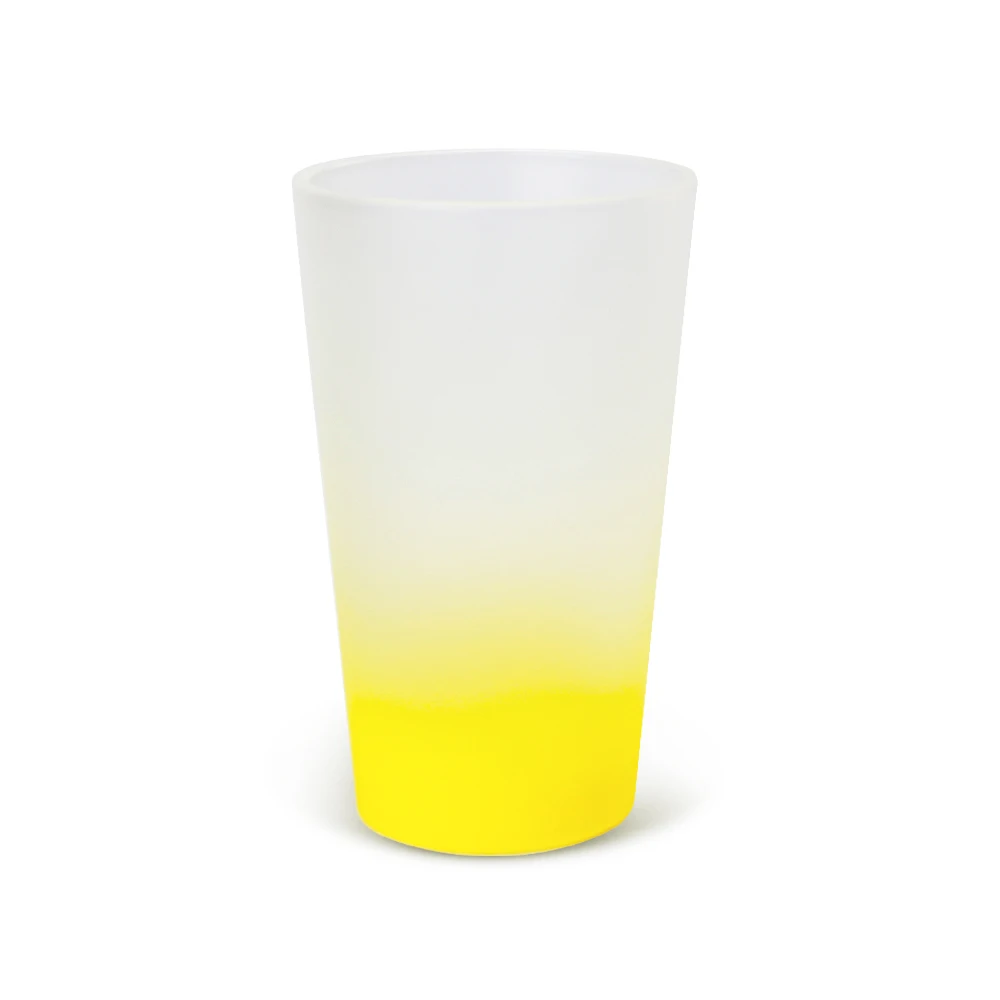 

Large Coated Blank Frosted Glass Beer Mug Cup Colorful Sublimation Customizable Glass Drink Cup Great for Party Home Use, 8 colors