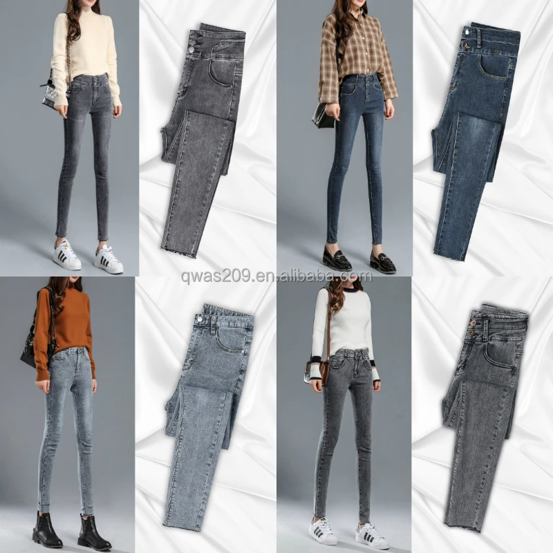 

latest women's jeans hot sale ladies jeans pants factory cheap wholesale stretch lady long jean pants