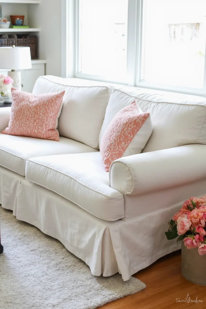How to wash and maintain a slipcover sofa