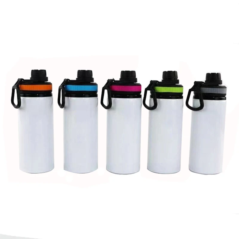 

600ml Sublimation Coating Heat Press Aluminum Bicycle Water Bottle for Advertising