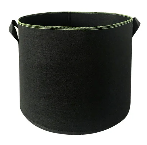 

Wholesale Fabric Grow Bags  Nonwoven Grow Bag Green reinforced suture, Black