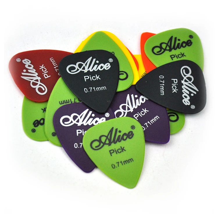

AP-600Q colorful ABS guitar picks custom alice logo