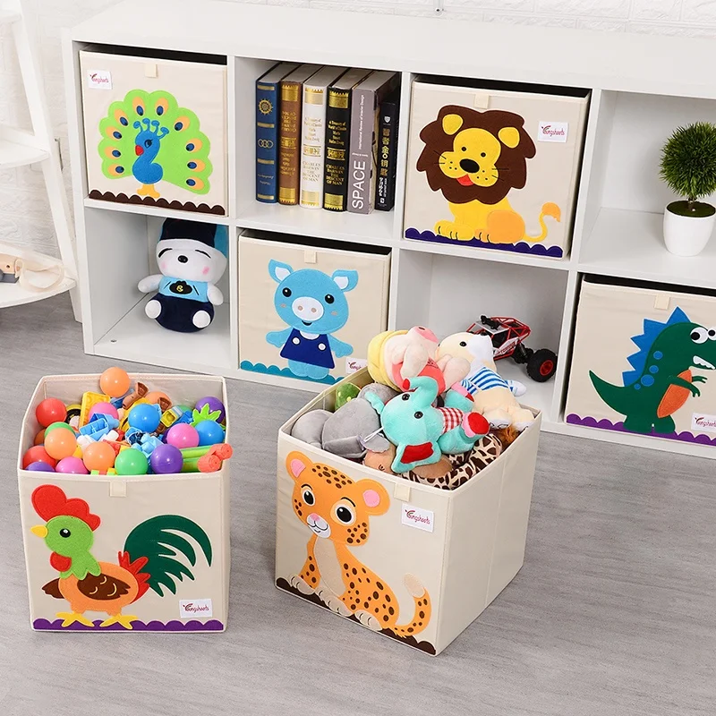 

High Quality Child Cartoon Foldable Storage Boxes Kids Toys Storage