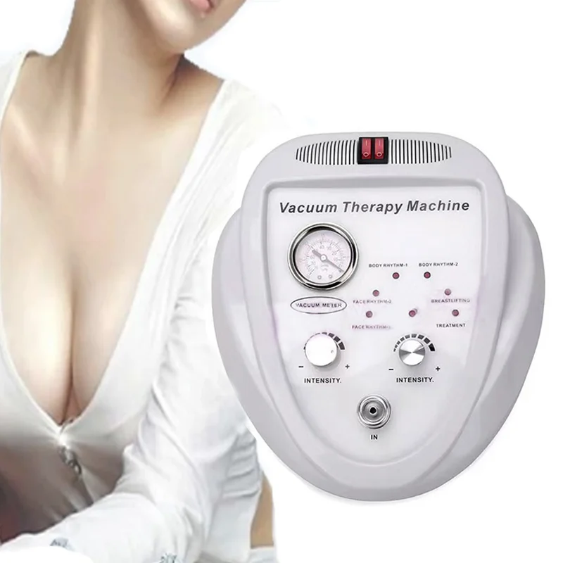 

Electric Breast Pump Vacuum Suction Cup Therapy Massager To Increase Buttocks Enhancer Butt Lift Machine Vacuum Enlargement, White