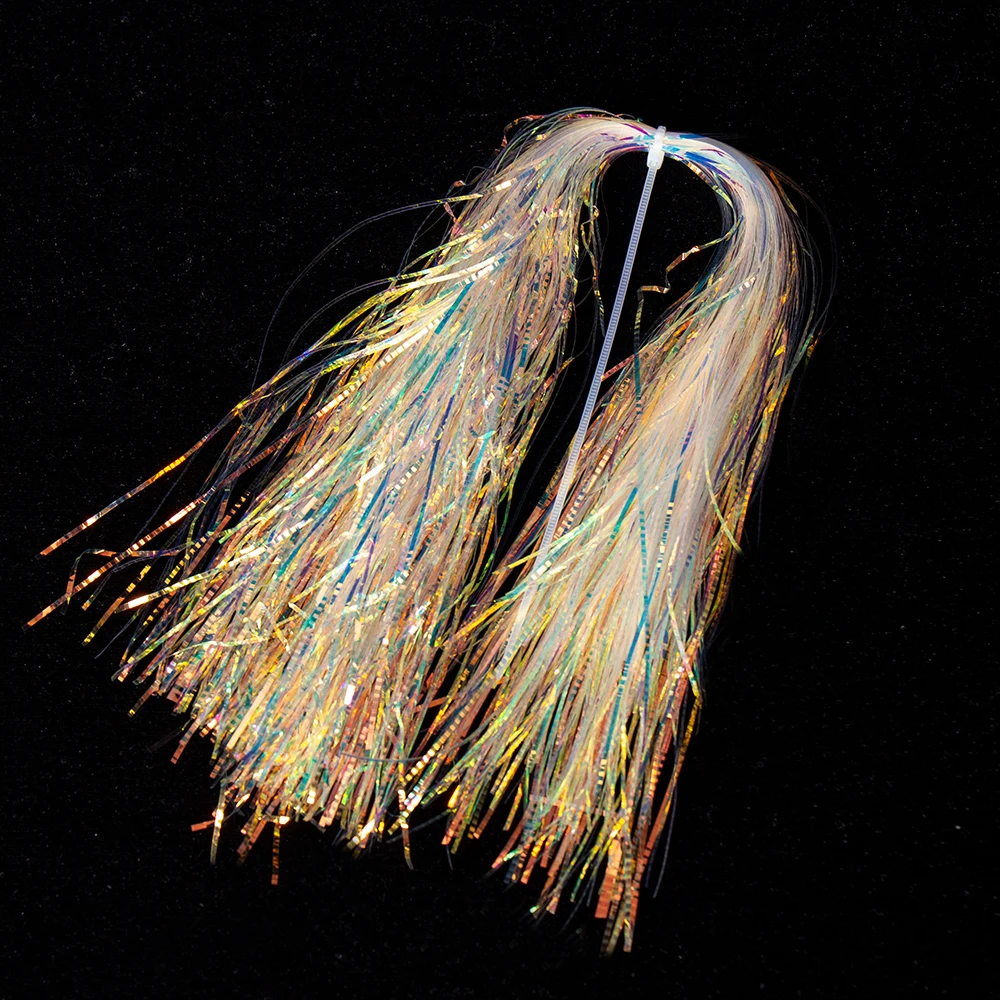 

In Stock 30 cm Shinny 3D Effect Flashabou Crystal Flash Fly Tying Materials Krystal Flash Wing Material, Colorful