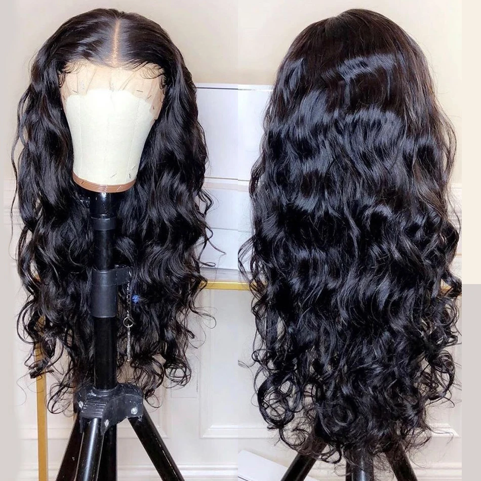 

Addictive High Quality Lace Front Human Hair Wigs 360 Frontal Wig for Black Women Pre Plucked Body Wave 28 30 Inch Swiss Lace