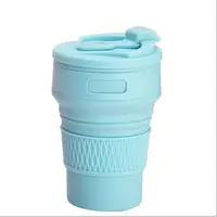 

Silicone Collapsible Travel Cup Travel Coffee Mug Food Grade Silicone & PP BPA Free for Camping Hiking Outdoor