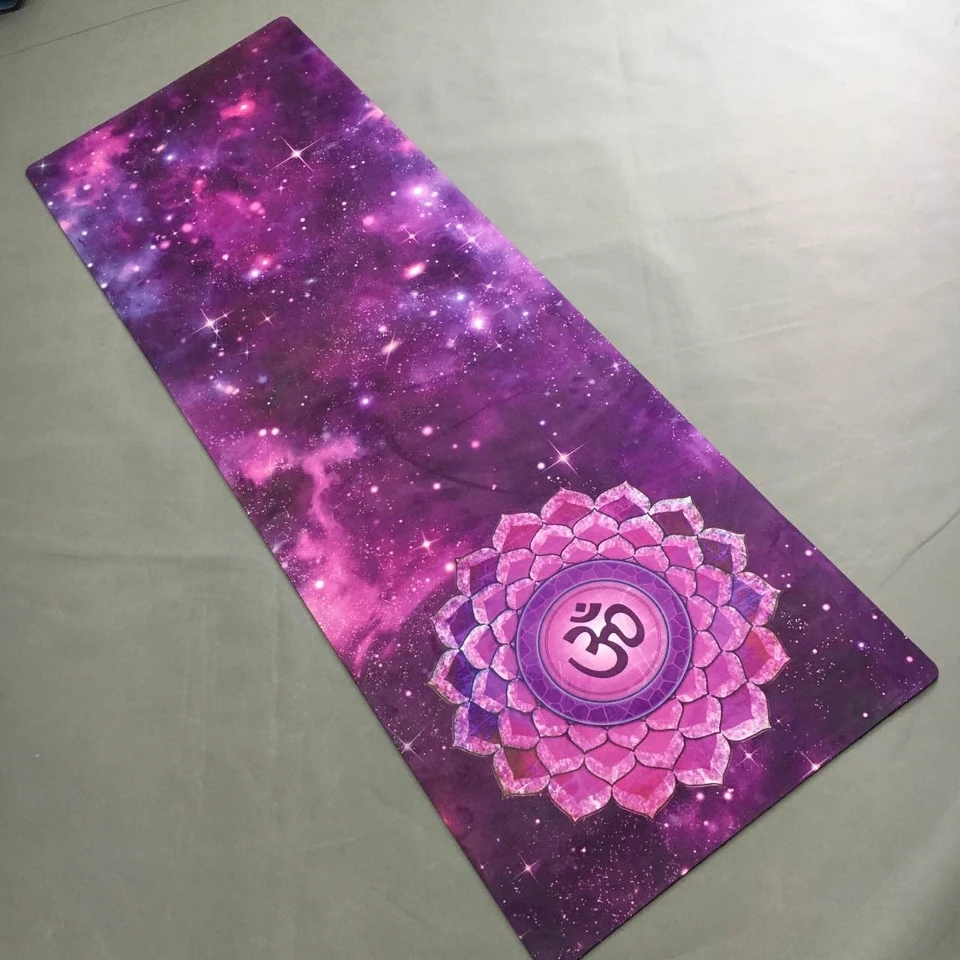 

Purple Star Sky Suede Skin Natural Eco-friendly Slip-resistant Hot Best Yoga Fitness Rubber Mat
