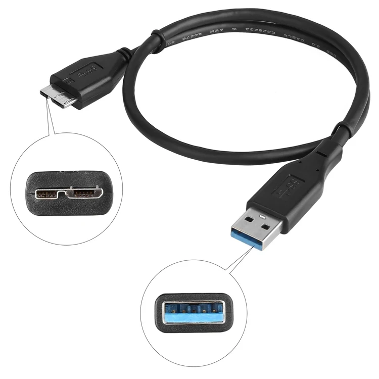 High Speed Usb 3.0 Cable Type A Male To Usb 3.0 Micro B Male Adapter ...