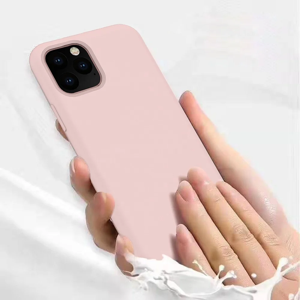 

Soft silk touch Silicone Shock-Absorption Case with Soft Microfiber Cloth Lining Cushion for iphone X XS XS MAX