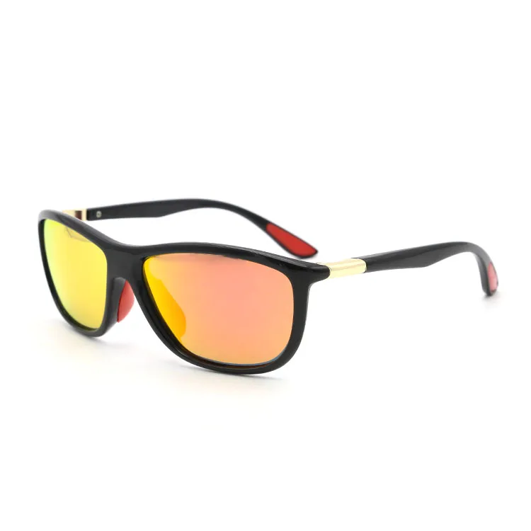 

Best sell sun glasses square round frame plastic glasses polarized sunglasses with degree men, Black/blue/orange