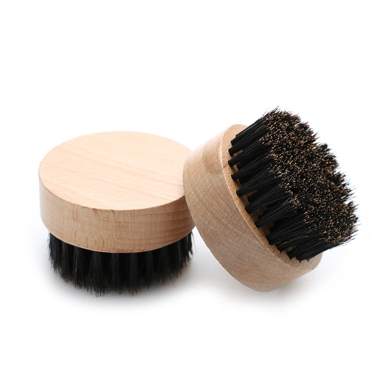 

Hair Brush for Men Medium Hard 360 Wave Brush Premium Curved Palm Beard Brush Made with 100% Boar Hair Bristles and Nature Wood
