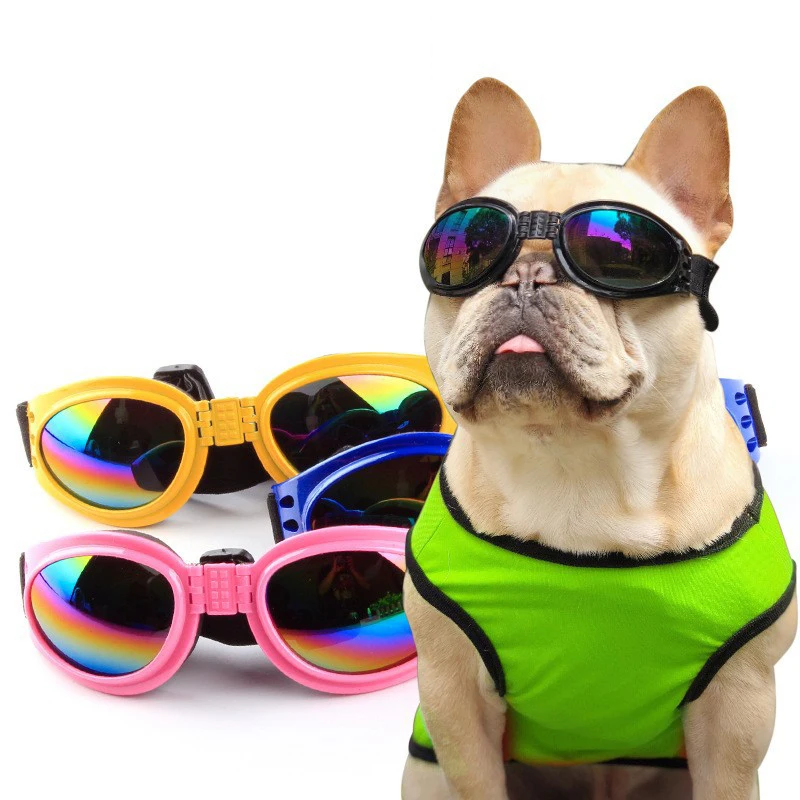 

Wholesale New Design Different Colors Styles Adjustable Pet Dog Glasses Sunglasses