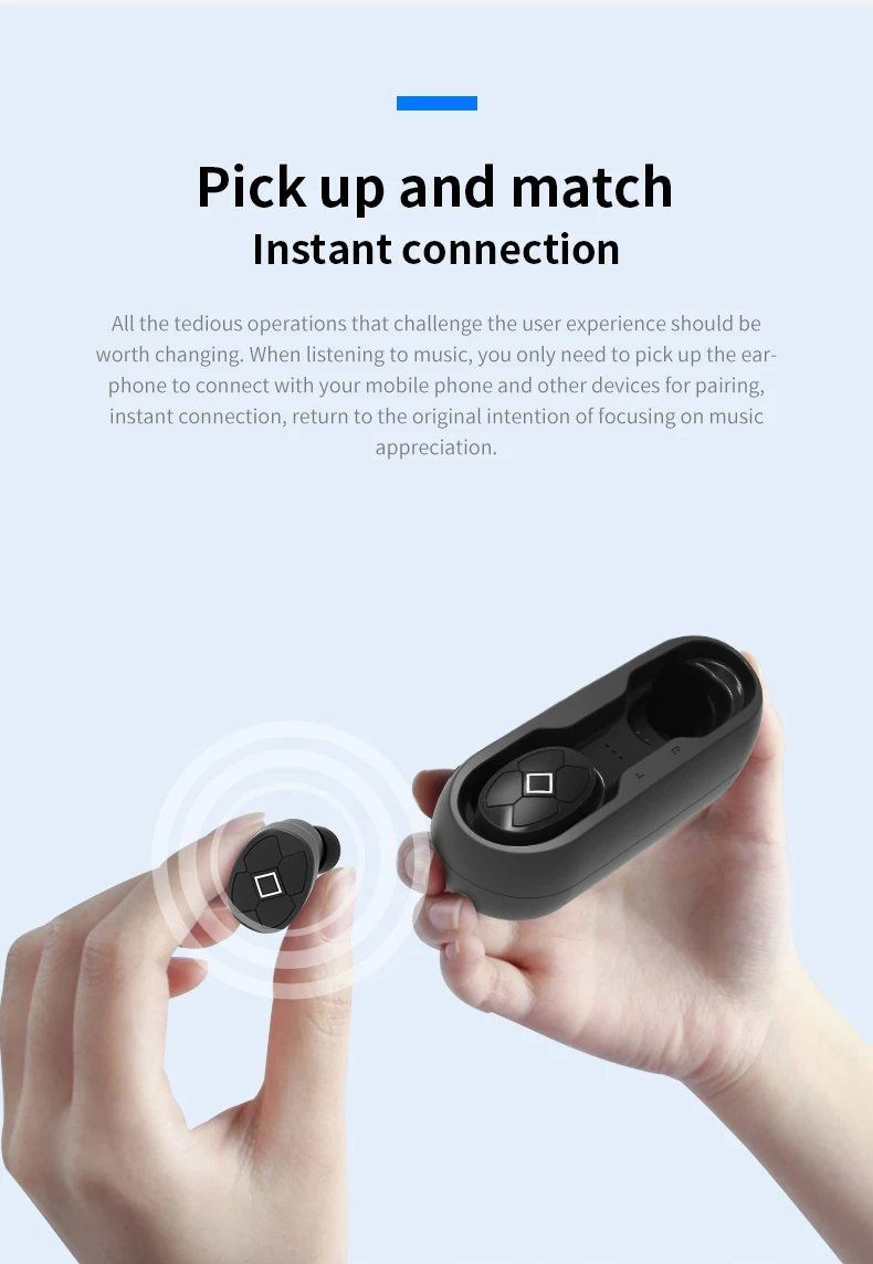 Reenwee Super bass Bluetooth Earphone Wireless TWS Earbuds ecouteur bluetooth sans fil auricular fone de ouvido Earbuds - ANKUX.COM