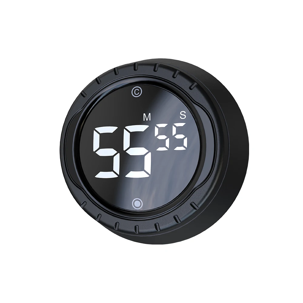 

Digital Kitchen Twist Setting Timer Alarm Clock Home Cooking Supplies Cook Tools Kitchen Accessories, White /black