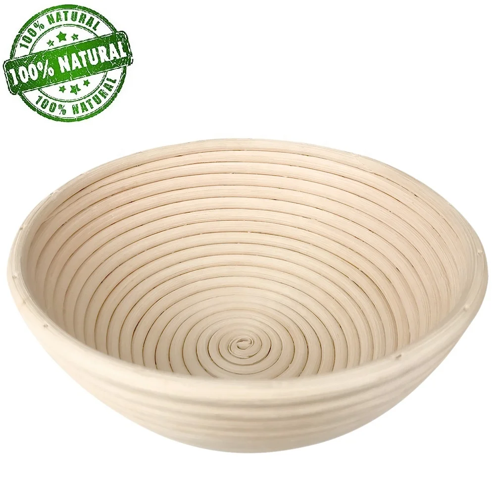 

Perfect Size Sourdough Proofing Basket Artisan Style Homemade Bread Baking Bowl, Natural