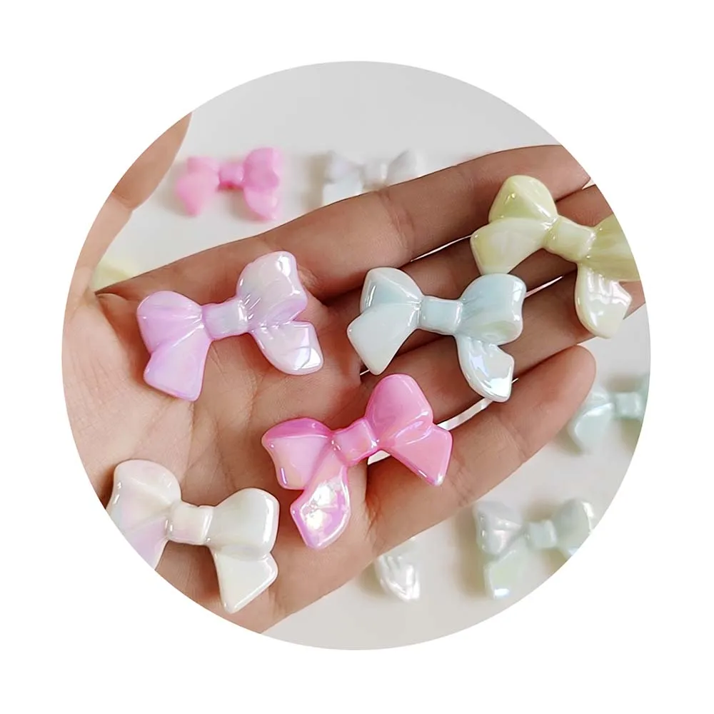 33mm Bow Acryilc Beads for DIY Jewelry Making Supply