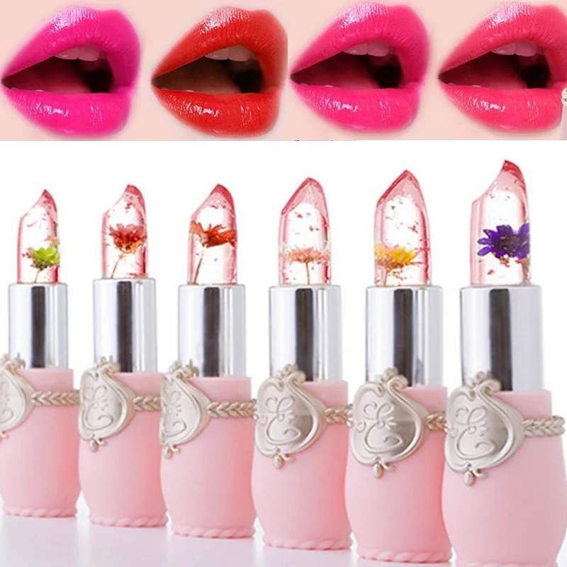

Color Change Lipstick Lip Glosses Moisturizing Repairing Private Label Organic Vegan Flower Lip Balm