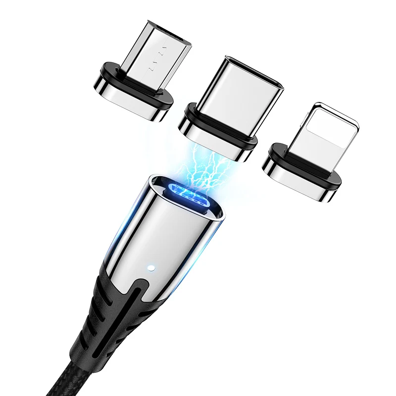 Mobile Phone multi charger android magnetic usb cable 3 in 1