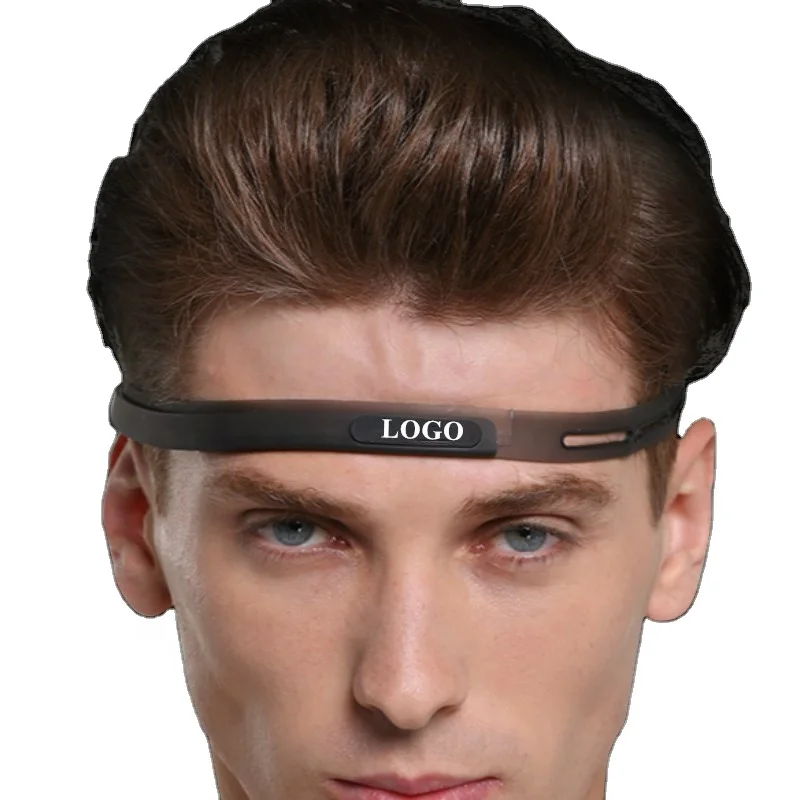 

Custom Silicone Sport Headband Anti-Slip Elastic Gym Sweatband Head Sweat Band, Black, blue, white, purple