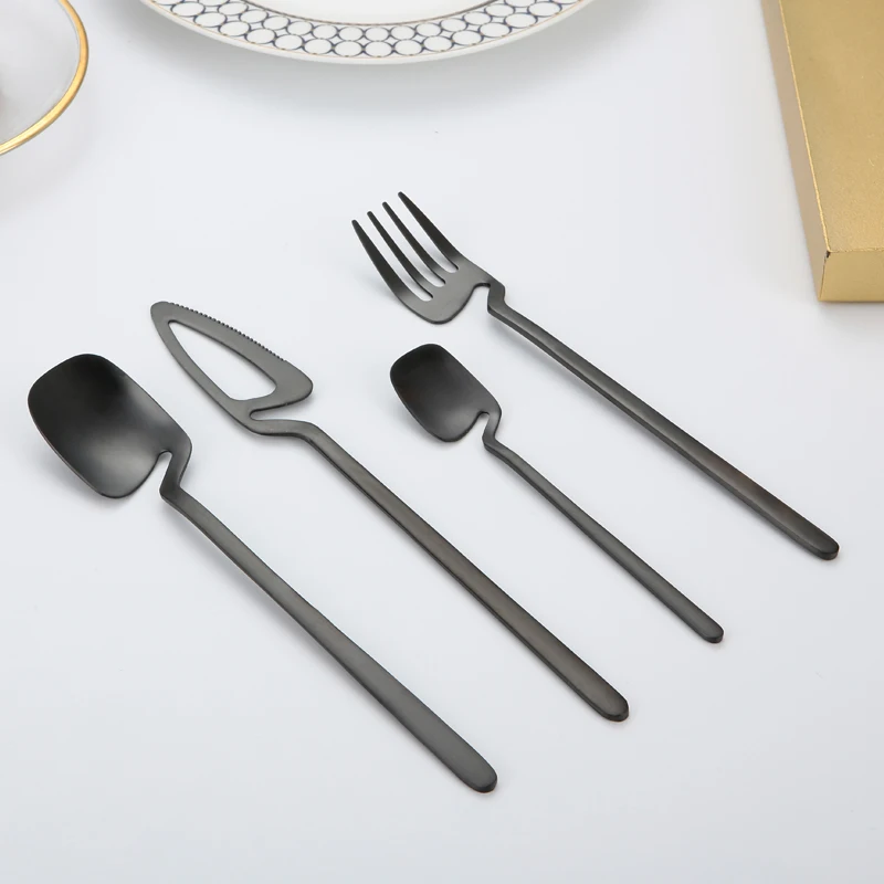 
Modern stainless steel flatware set,2020 new style hanging cutlery set 