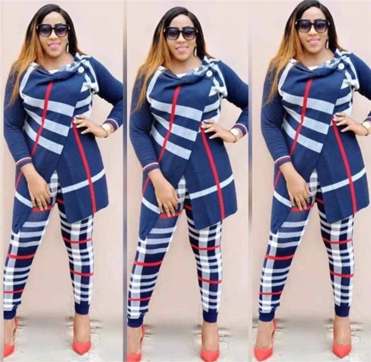 

DUODUOCOLOR Clothes plus size woman Women's casual two piece set women clothing long sleeve trouser suit D97771