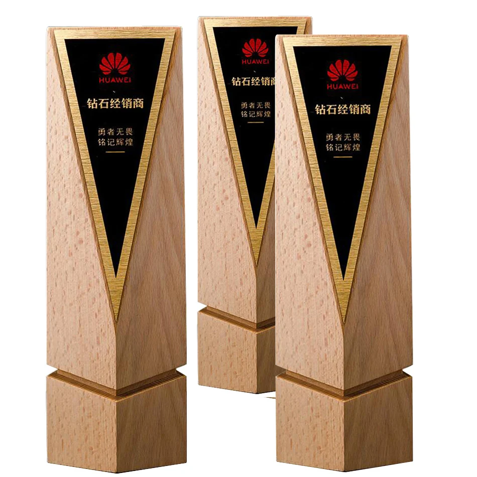 

Block & Cube Product Type Creative beech wood Plaque with Fantasy Trophy Award for printing logo MLSJ-JB236