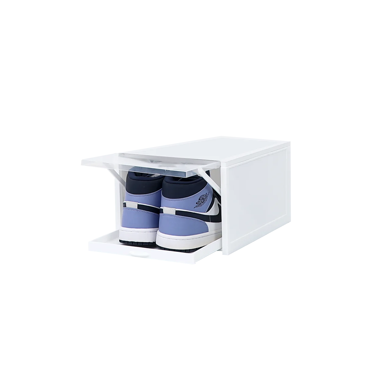 

Haixing high quality hot selling white plastic shoe storage boxes with custom logo