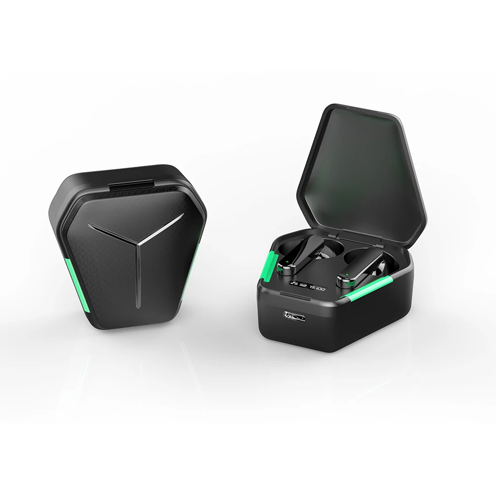 

GFIVE Wireless Gaming Headset TWS wireless Earphones Sports Earbuds Low Latency With Microphone, White black