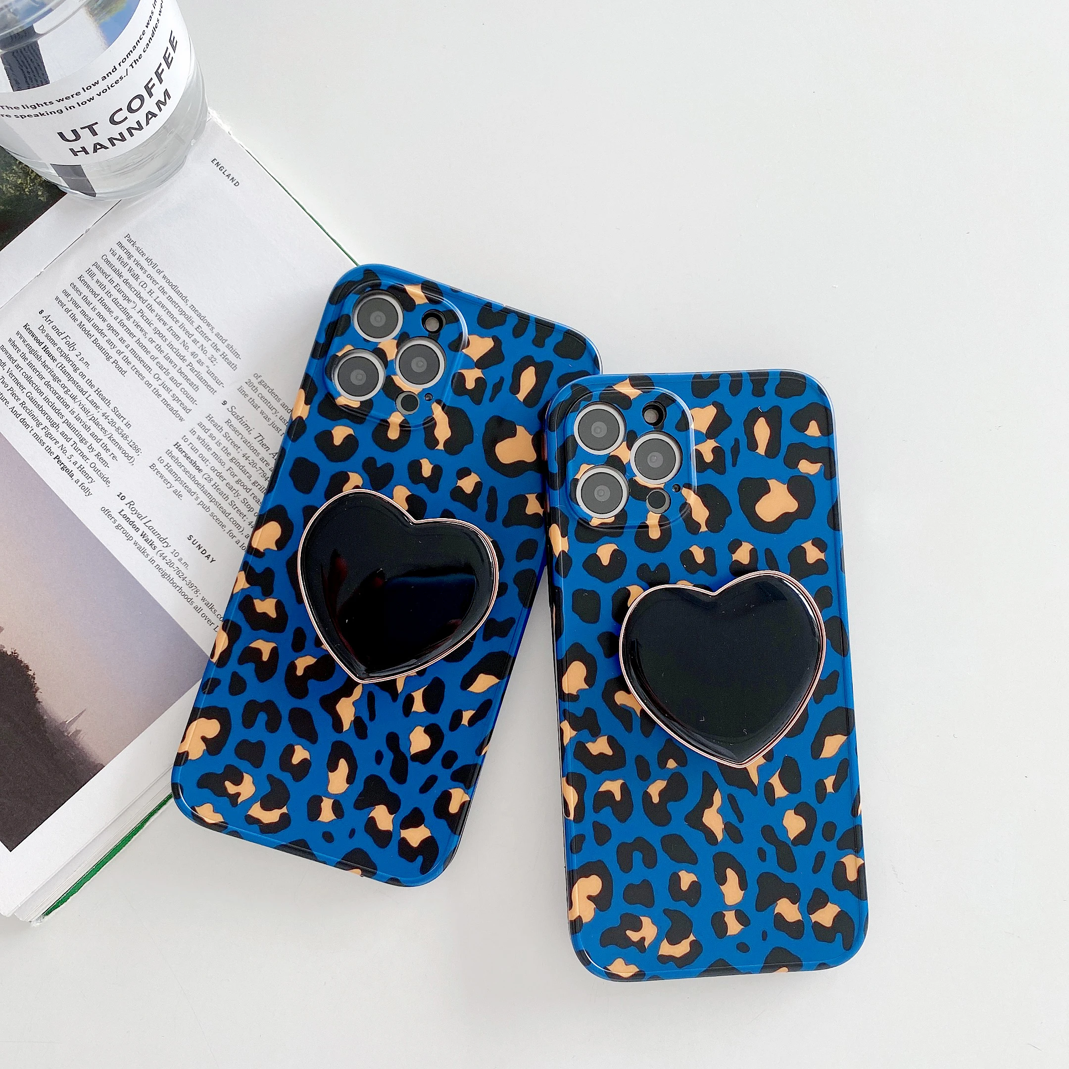 

Electroplated stand phone case leapard designer soft mobile cover for iphone 12 pro max with stand